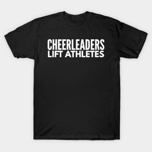 Cheerleaders Lift Athletes Cheer Spirit Design T-Shirt